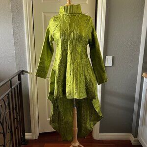 AKIRA 'Back to December' metallic knit sweater dress NWT S/M